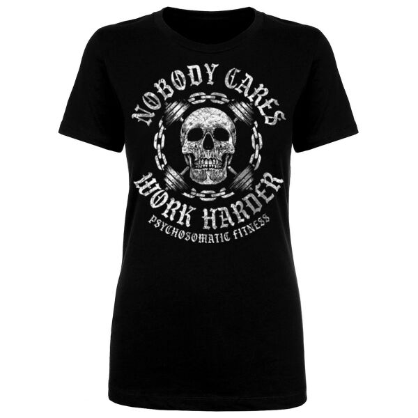 WORK HARDER - WOMEN'S FITTED T-SHIRT Thumbnail